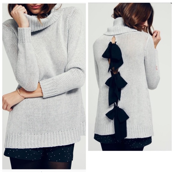 Paper Crown Sweaters - Paper Crown Elizabeth Tie Back Sweater